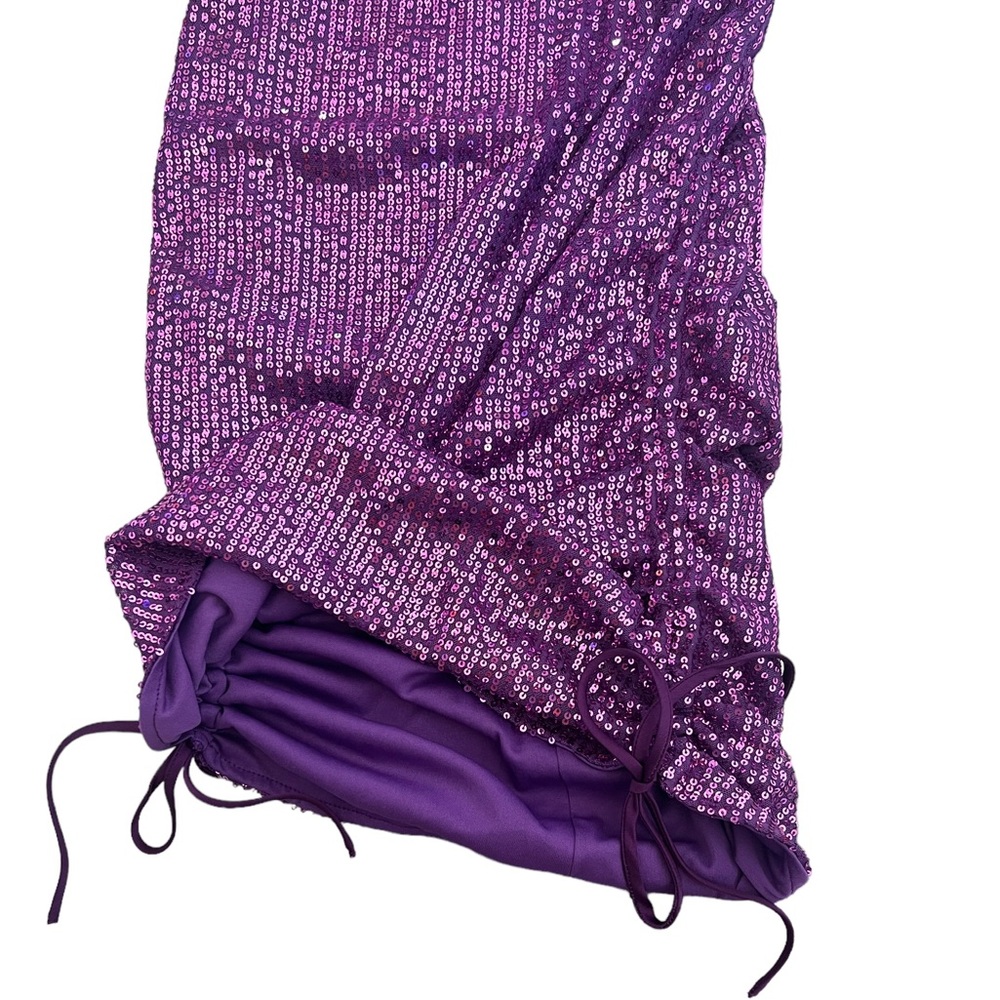 Sequined Side Ruched Bodycon Mini - Picture 6 of 7